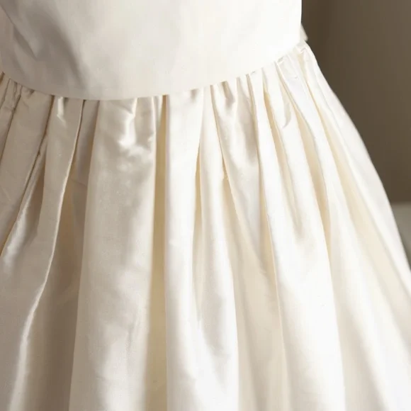 Ivory Flower Girl Dress 24 Months Designer Flower Girl Special Occasion Like New - Picture 4 of 9